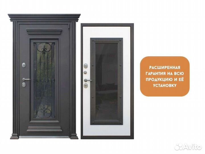 Входная дверь Бетон 10 - Дуб филадельфия графит