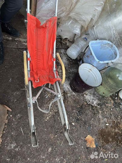 Санки коляска трость СССР, винтаж