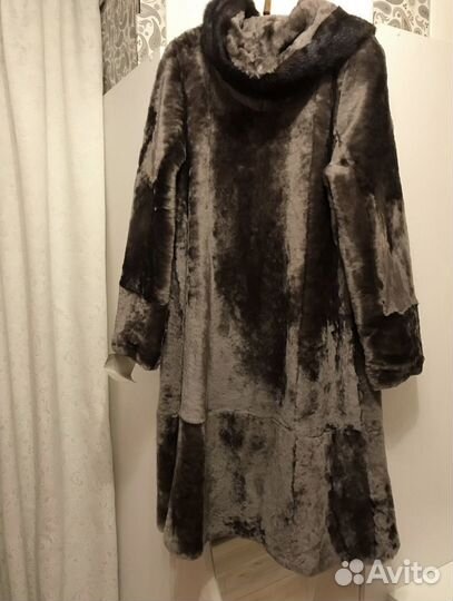 Шуба. Мутон с отделкой из норки. Пятигорск