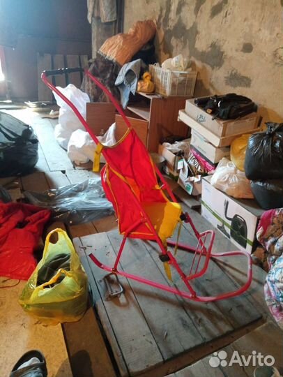 Детские санки коляска