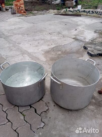 Кастрюля алюминиевая 50 л и 40 л толстостенные