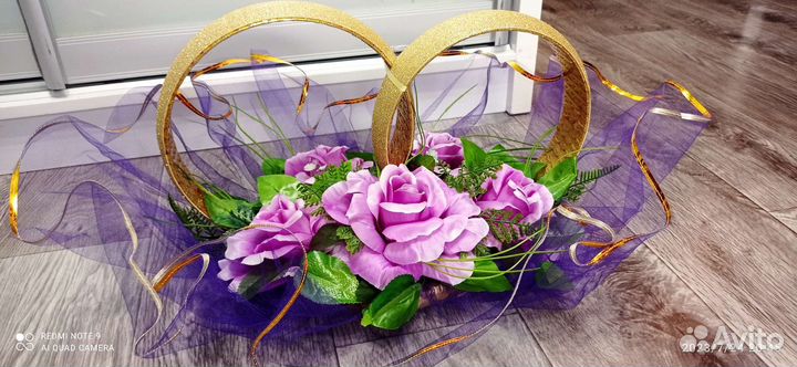 Свадебные украшения на машину