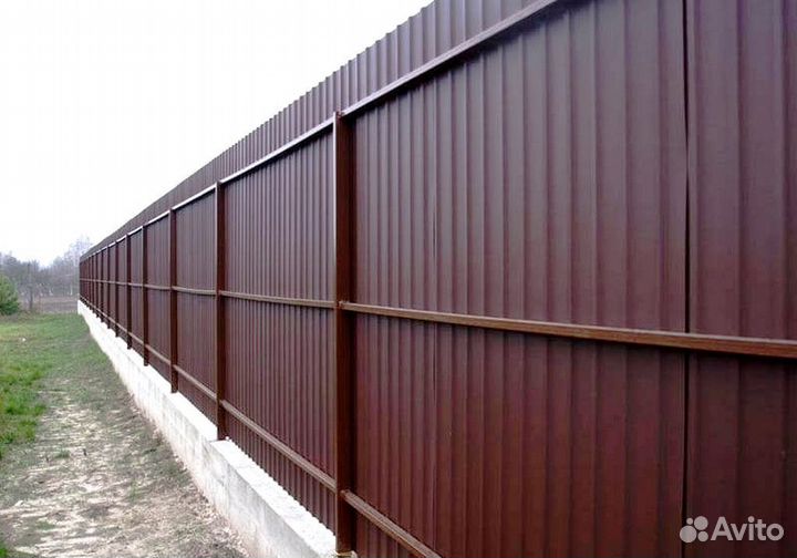 Забор из профнастила