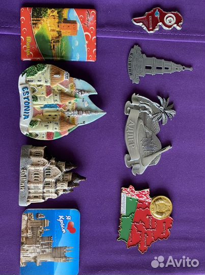 Магниты на холодильник из разных стран