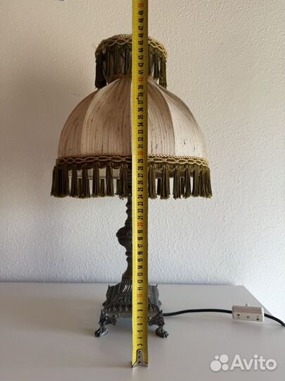 Лампа настольная олово германия винтаж