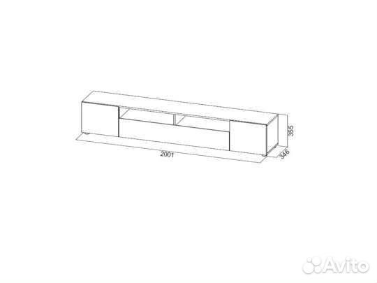 Тумба под тв белая