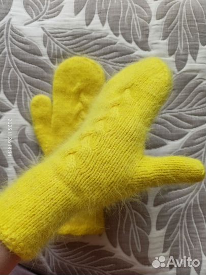 Комплект шапка и шарф варежки