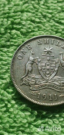 1 шиллинг 1911 год (L), содружество Австралия