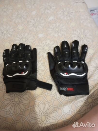 Маска и тактичные перчатки для мото кросса