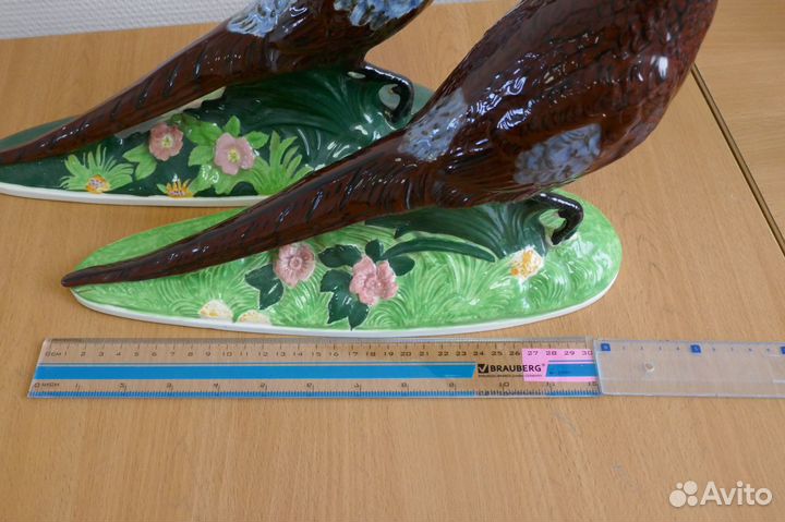 Статуэтки Фазаны. Фаянс. Голландия. 25 см