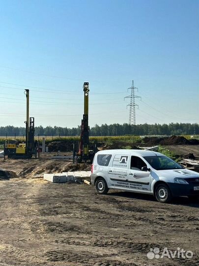 Забивные сваи с монтажом