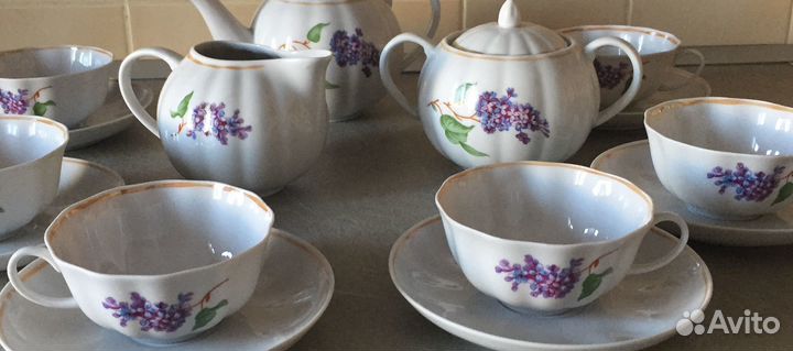 Сервиз фарфоровый, чайный 