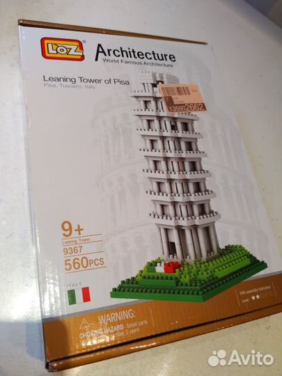 Конструктор Loz Пизанская башня 560 деталей