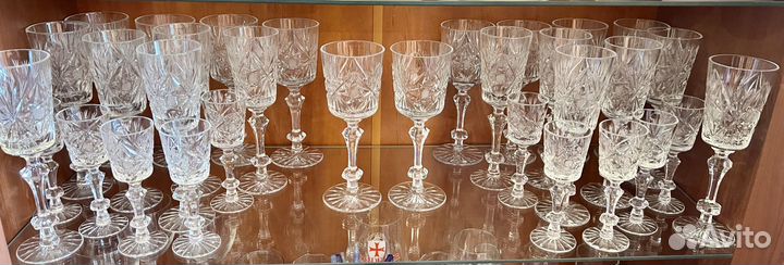 Хрустальные фужеры Гусь-Хрустальный, СССР хрусталь