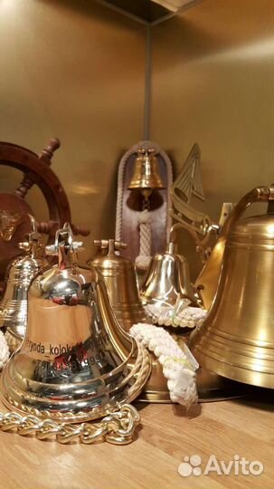 Рында колокол штурвал с гравировкой