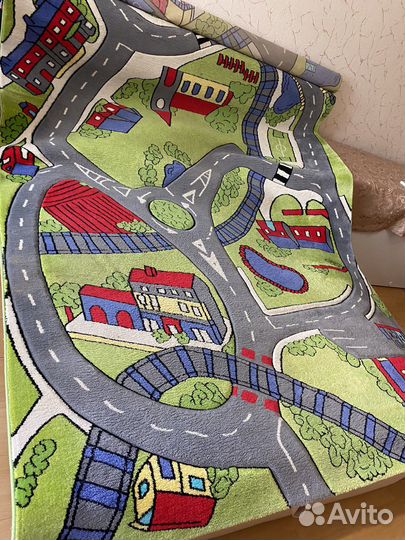 Ковер детский с дорогами