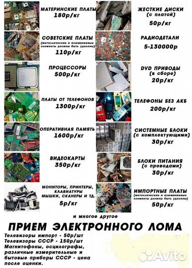 Прием электронного лома
