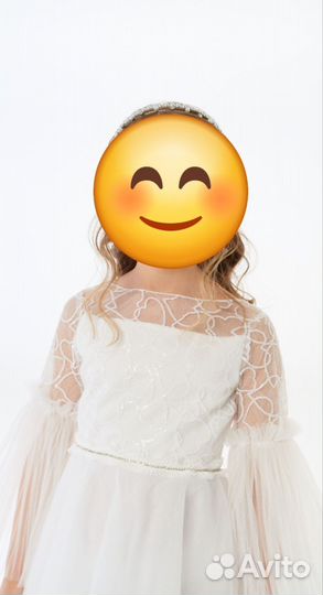 Нарядное платье для девочки 122 128