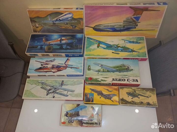 Сборные модели самолетов plasticart, гдр