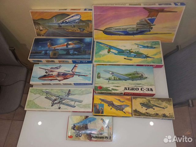 Сборные модели самолетов plasticart, гдр
