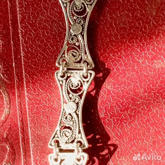 Браслет серебряный 925 пробы.филигрань