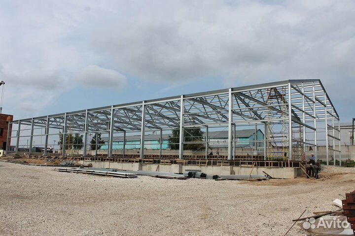 Металлоконструкции, сэндвич - панели. Завод