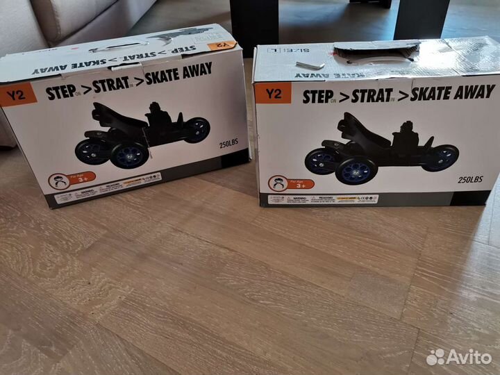 Роликовые коньки на обувь универсальные