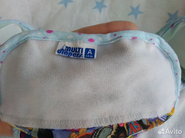 Многоразовые подгузники (3-6кг) + набор вкладышей