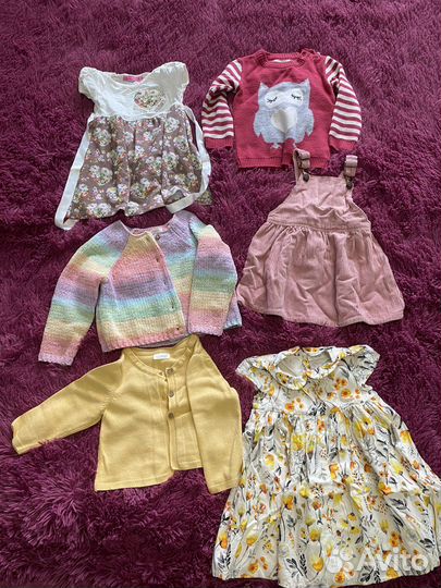 Вещи на девочку 80-92 пакетом