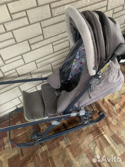 Детские санки коляска