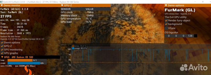 Видеокарта Sapphire rx 580 nitro + 4gb