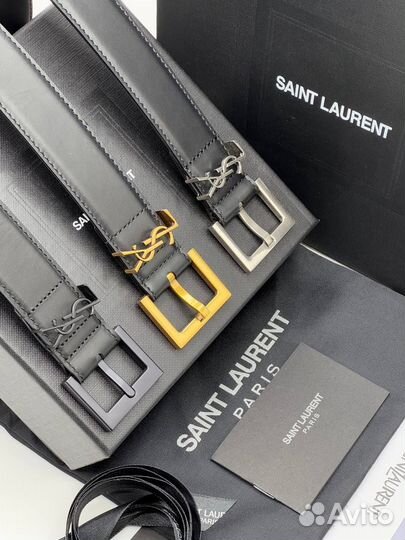 Ремень женский кожаный YSL Saint Laurent Cassandre