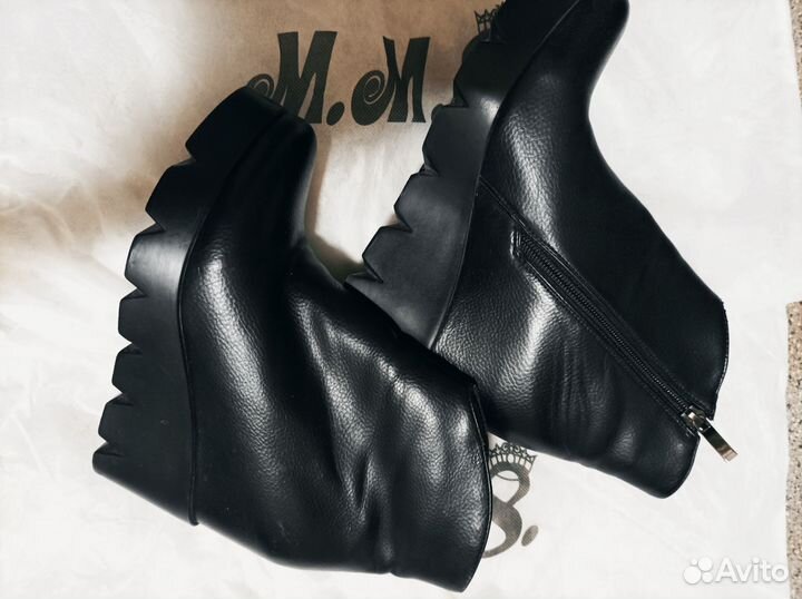 Ботильоны кожаные 37