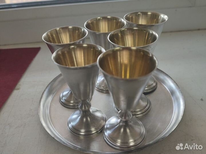 Набор изделий СССР из мельхиора