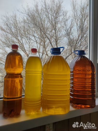 Масло подсолнечное, деревенское