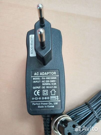 Адаптер PA-090150SN 9v. 1.5A