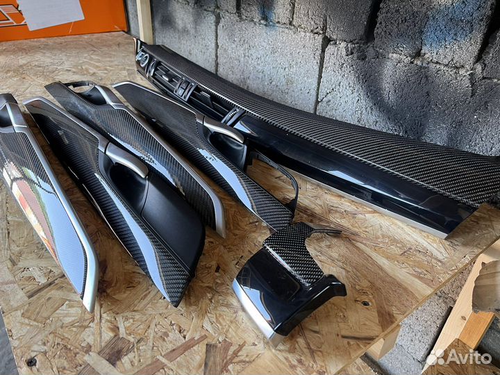 Bmw X5 f85 F15 планки салона карбон оригинал
