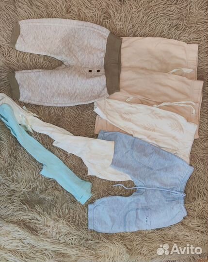 Большой пакет вещей на девочку 74