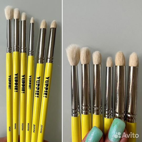 Кисти для макияжа натуральный ворс