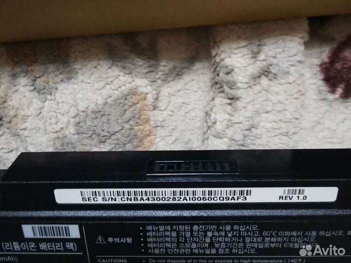 Аккумулятор для ноутбука samsung