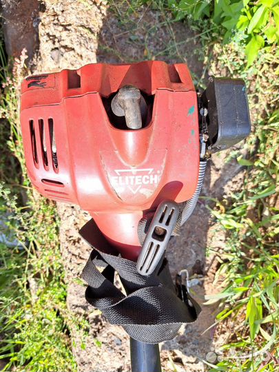 Триммер бензиновый бу elitech