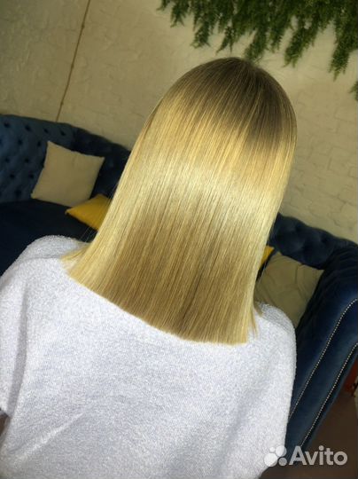 Кератиновое выпрямление волос