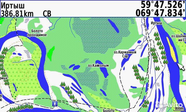 Карта для Garmin gpsmap 276cx, montana