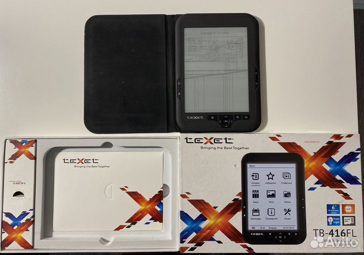 Электронная книга texet TB-416FL