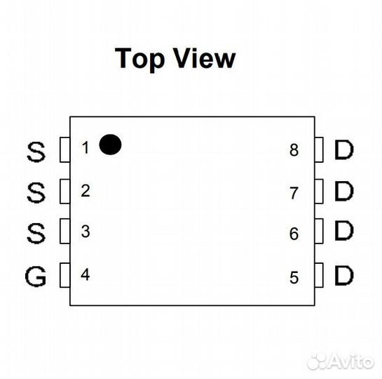 Микросхема AON6790 N-Channel mosfet 30V 68A DFN5x6