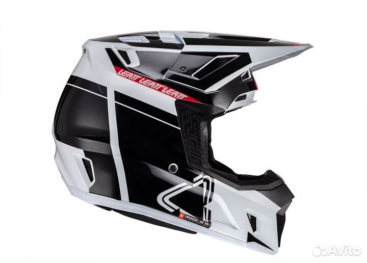 Шлем кроссовый leatt 7.5 BlkackWhite V24