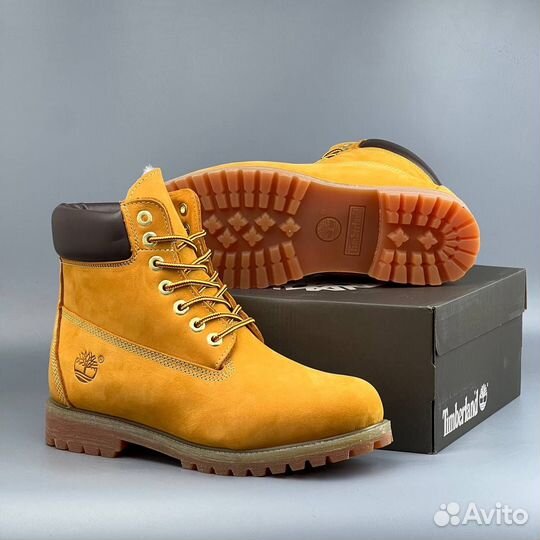 Зимние timberland с мехом