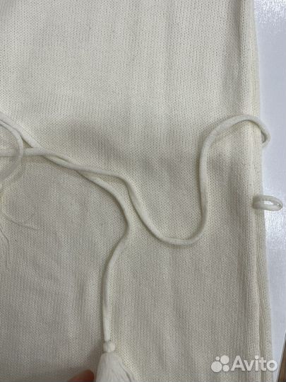 Платье женское вязаное молочное