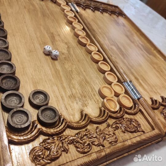 Нарды резные большие