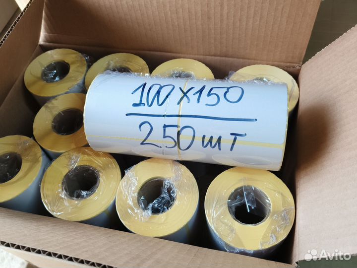 Термоэтикетки 100х150